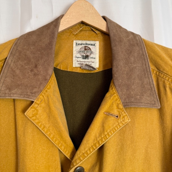 Vintage Banana Republic Barn Jacket Adventure Outfitters Safari 1980s Men's Sz M - Picture 3 of 15